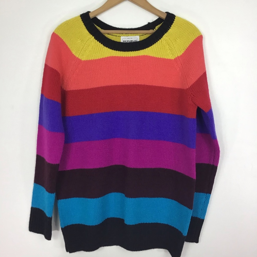 For The Republic Crewneck Sweater Medium